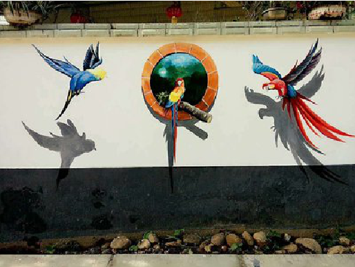 江津视觉错位-3D墙绘设计