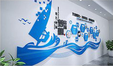江津海浪主题文化墙如何设计？