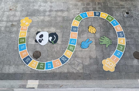 江津地面游戏彩绘