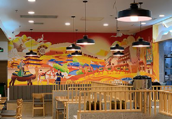 江津商业空间彩绘介绍。