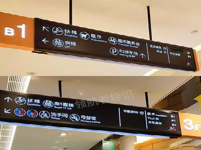 江津如何通过商场标识牌引导客流分布？